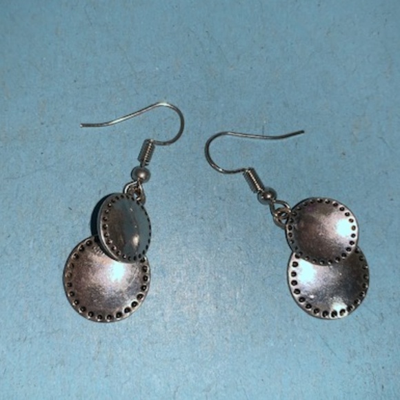 White House Black Market Jewelry - Double Silver round hook earrings